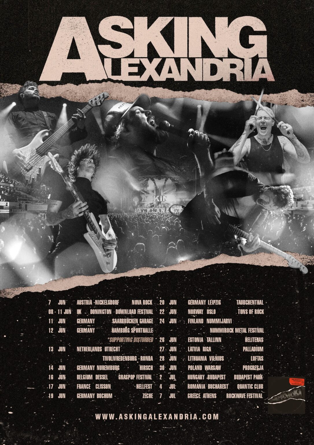 Asking Alexandria Tour 2023 Tickets jetzt auf MoreCore.de