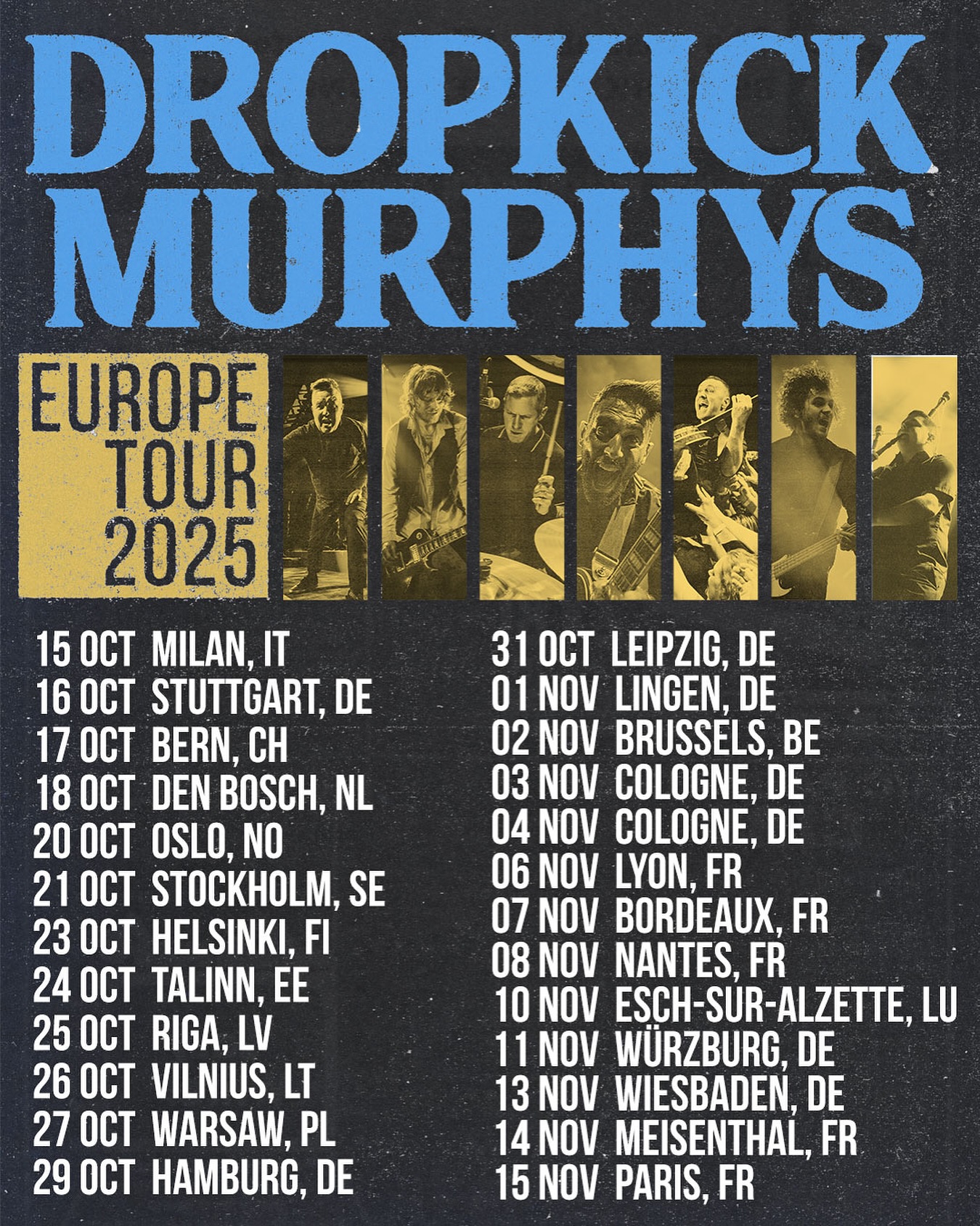 Dropkick Murphys Tour 2025 Konzerte Tickets