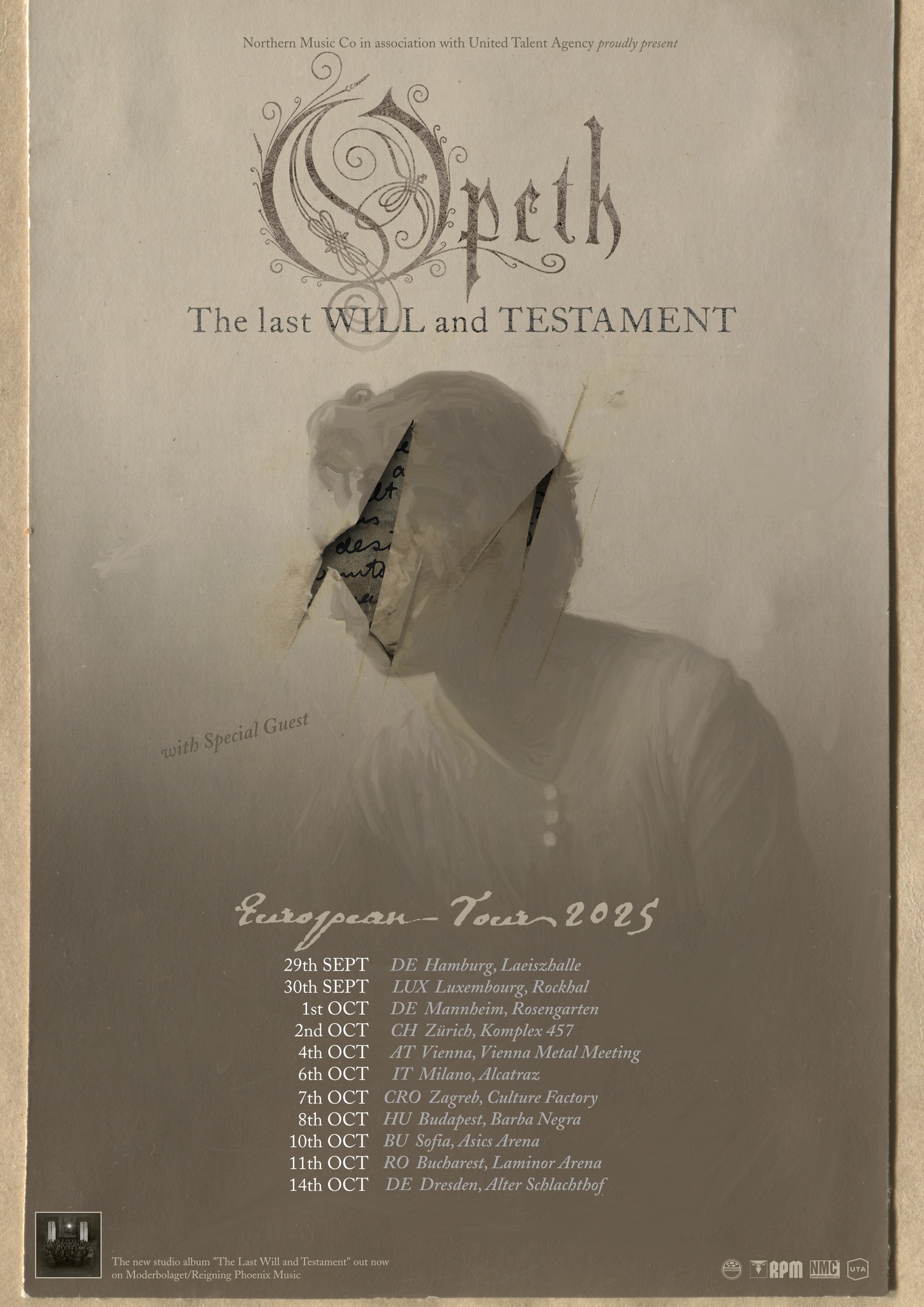 Opeth The Last Will And Testament Tour 2025 Konzerte tTckets