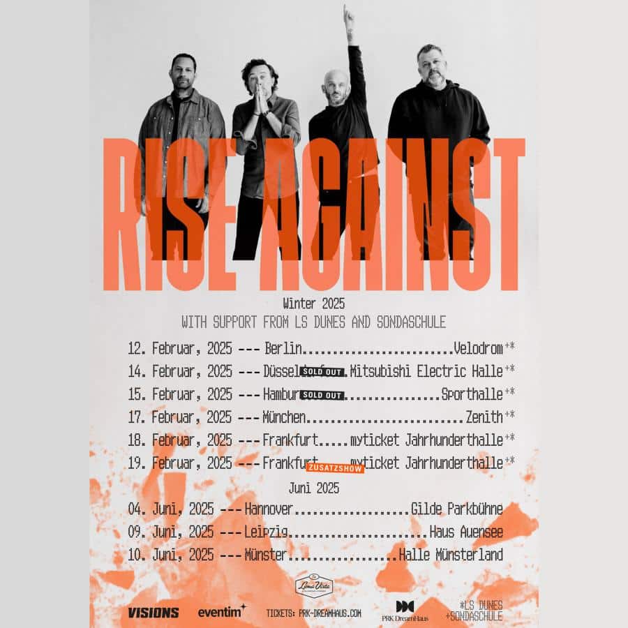 Rise Against Tour 2025 Konzerte Tickets