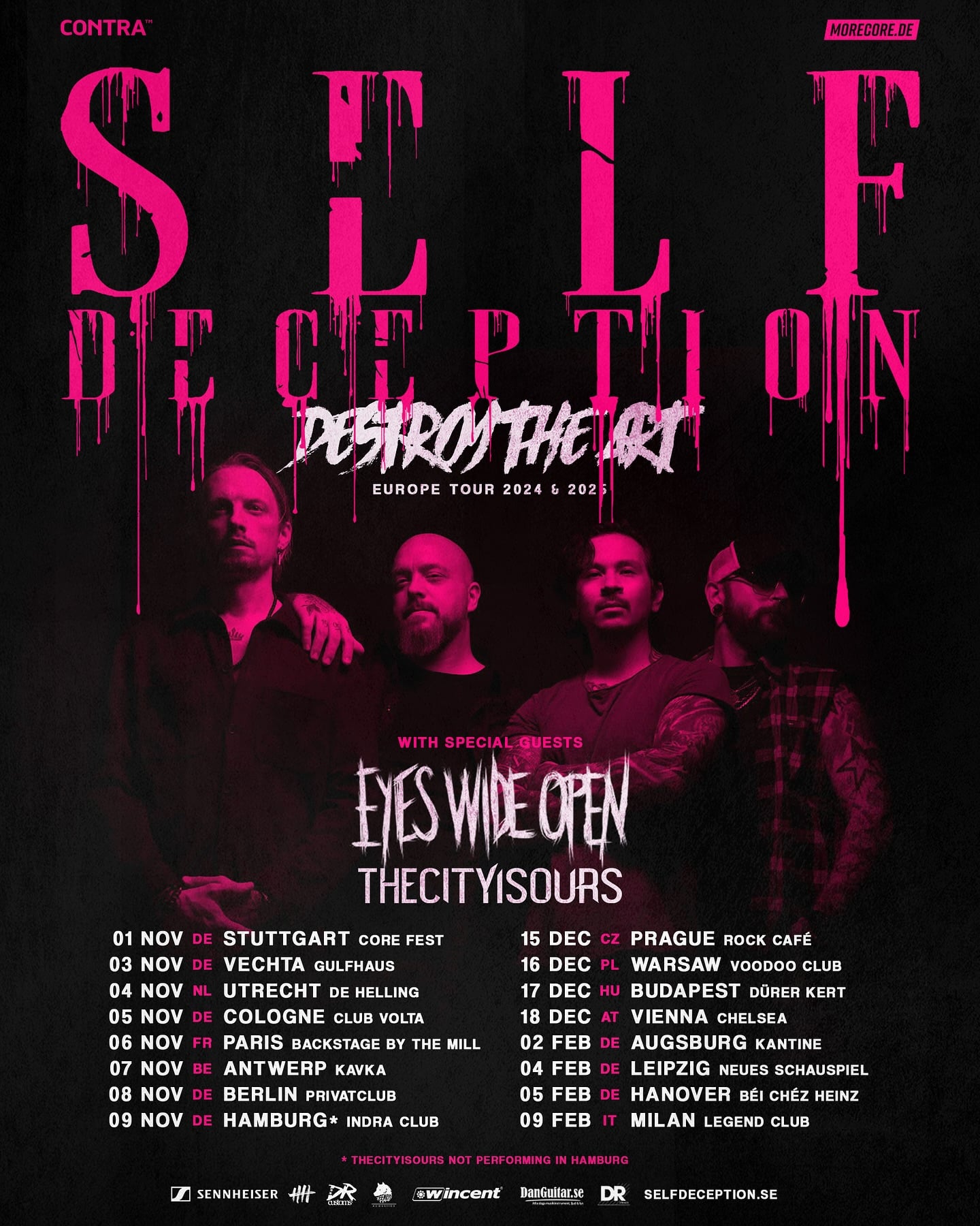 Self Deception Destroy The Art Tour 2025 Konzerte Tickets