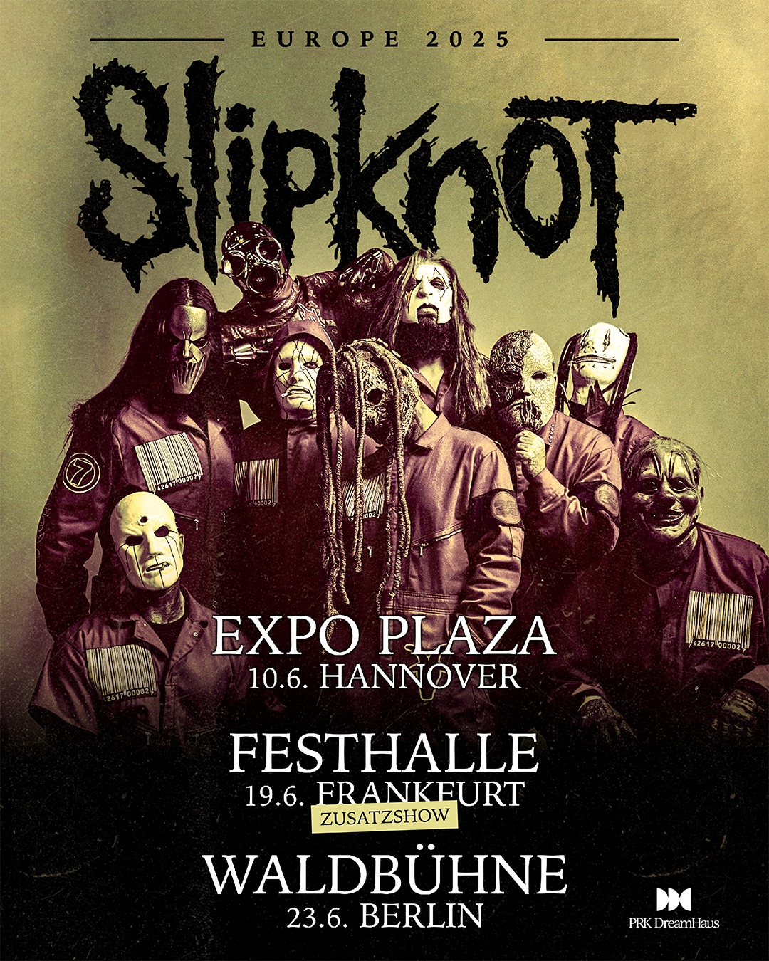 Slipknot Tour 2025 Konzerte Tickets