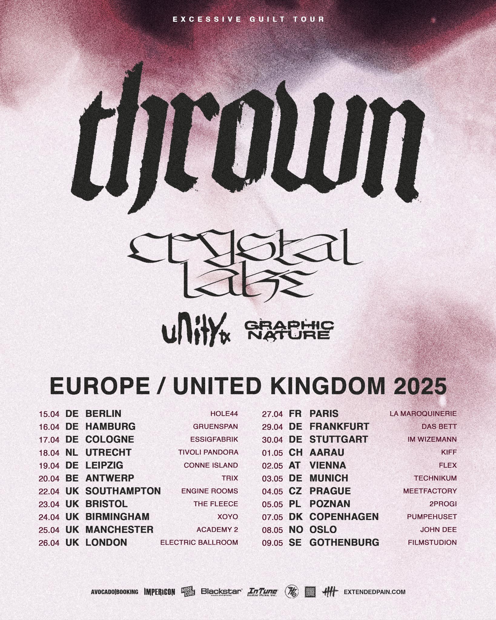 Thrown Excessive Guilt Tour 2025 Konzerte Tickets