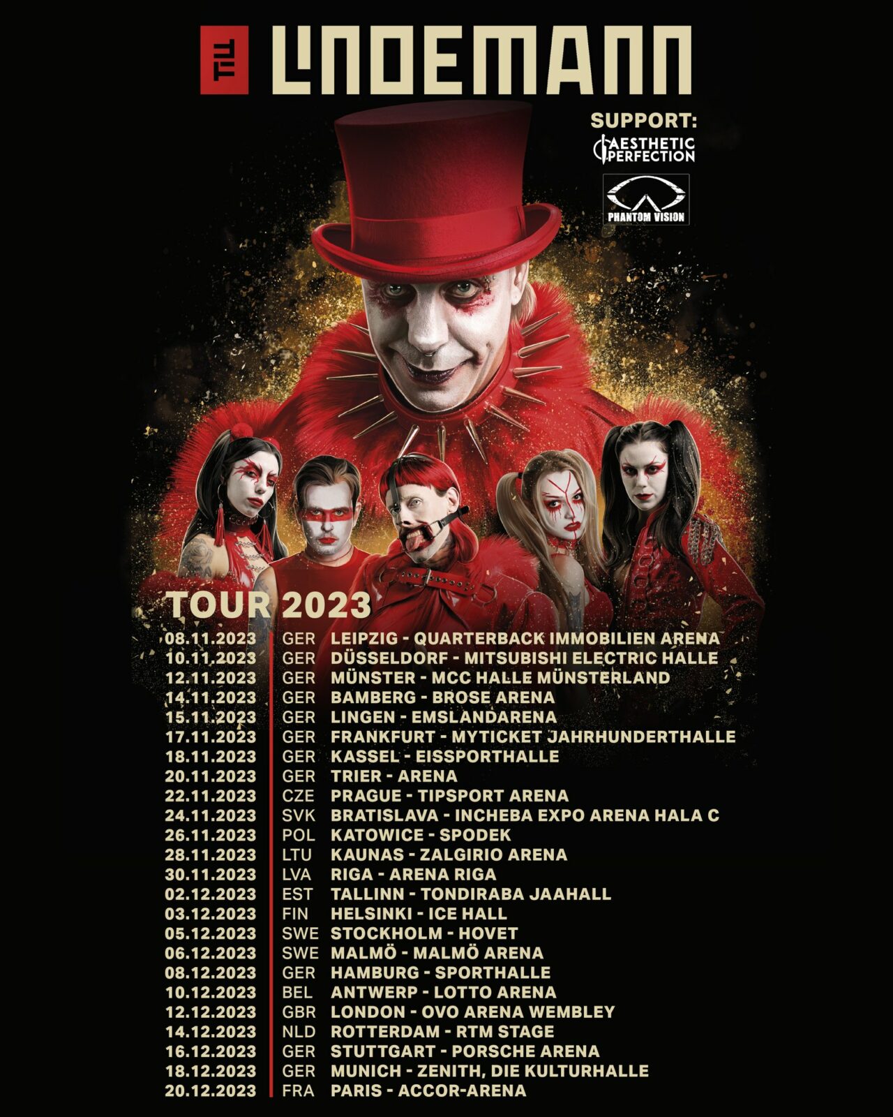 till lindemann tour 2023 hamburg